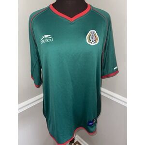 Rare Authentic Atletica Mexico 2002-03 World Cup Futbol Soccer Jersey Men Sz XL